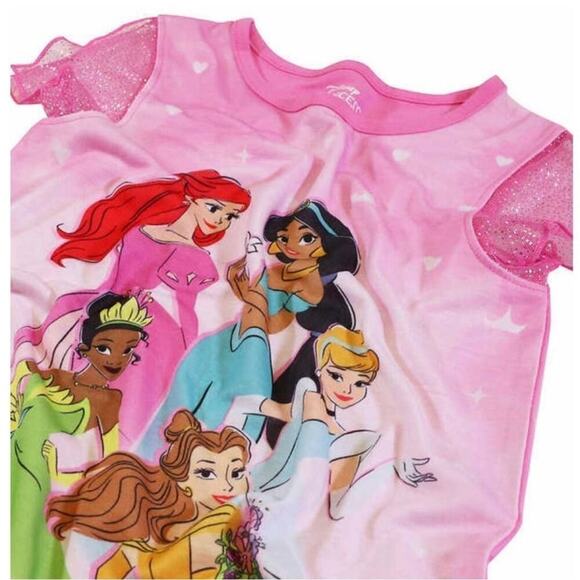 Disney Girl's Princess Sleepwear Nightgowns 3 Pack Size 5 NWT - Picture 4 of 7